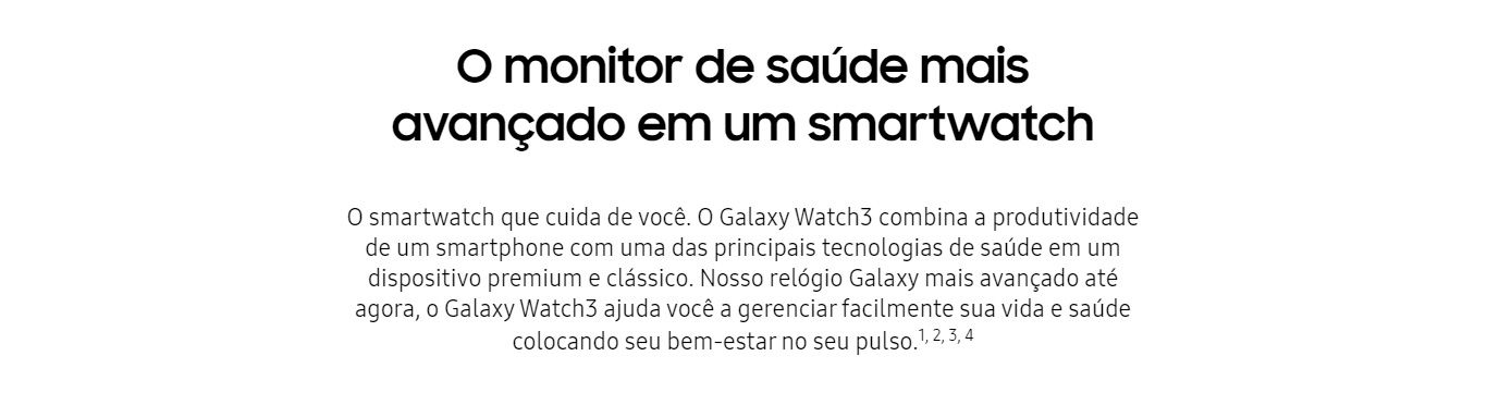  Smartwatch Samsung Galaxy Watch3 45mm LTE Preto 